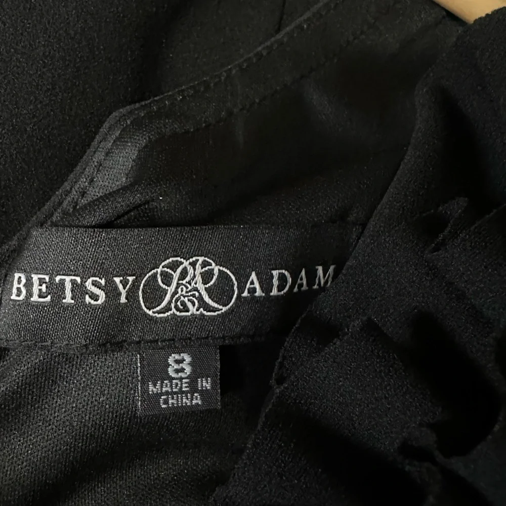 Betsy & Adam Black One-Shoulder Maxi Dress - Picture 9 of 11